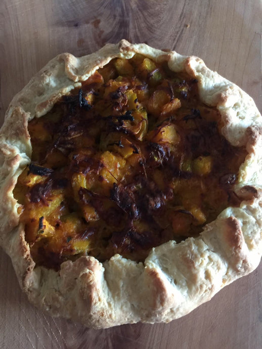 Butternut Squash and Caramelized Onion Galette