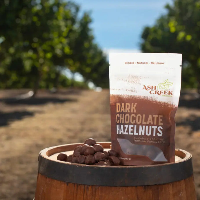 Ash Creek Oregon Dark Chocolate Hazelnuts