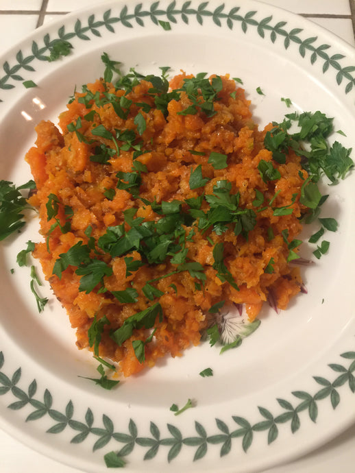 Crushed Spiced Carrot Salad