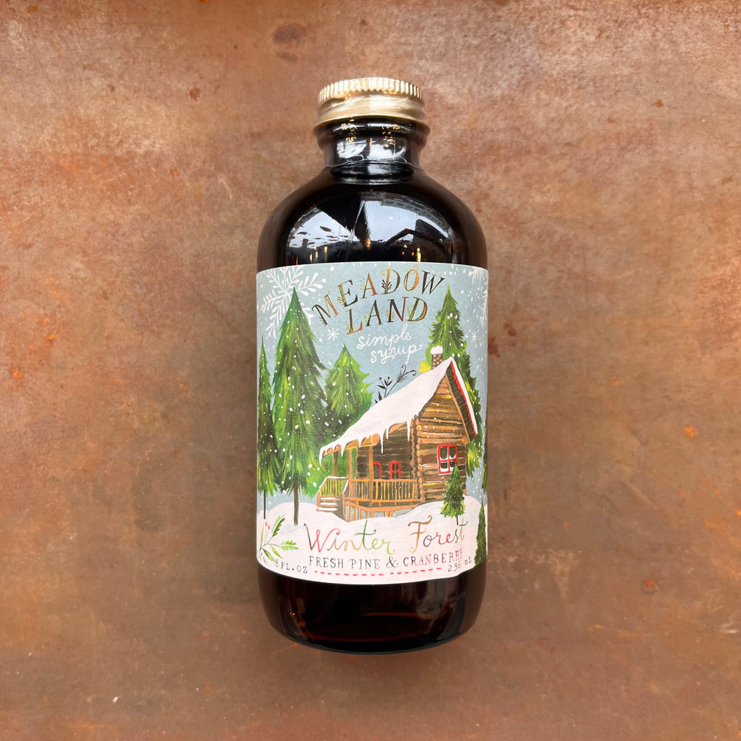 Meadowland Winter Forest Simple Syrup