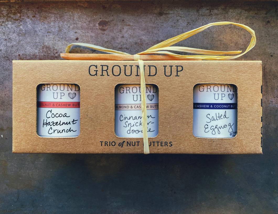 Ground Up Holiday Nut Butter Tasting Flight