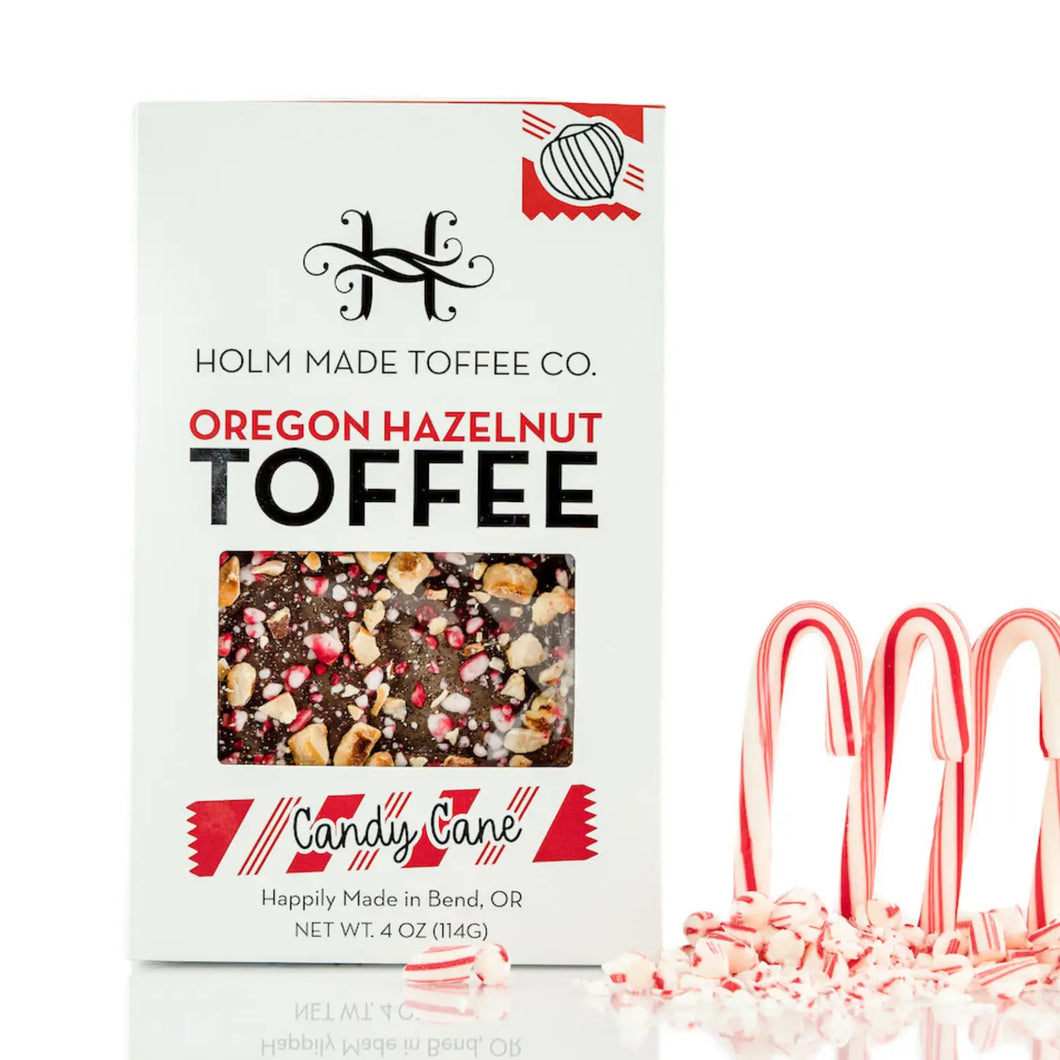 Holm Made Toffee Co. Oregon Hazelnut Toffee-Candy Cane