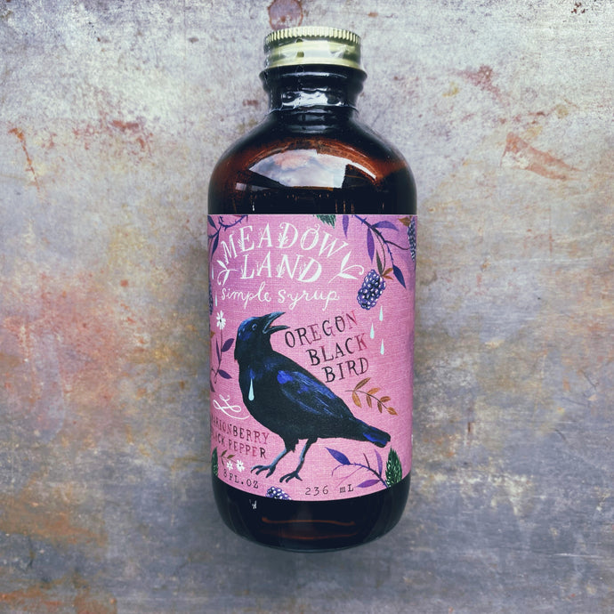 Meadowland Oregon Black Bird Simple Syrup