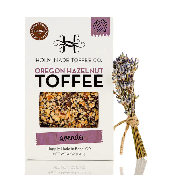 Holm Made Toffee Co. Oregon Hazelnut Toffee-Lavender