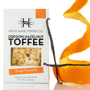 Holm Made Toffee Co. Oregon Hazelnut Toffee- Orange Creamsicle
