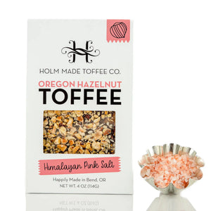 Holm Made Toffee Co. Oregon Hazelnut Toffee-Himalayan Pink Salt