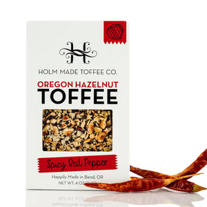 Holm Made Toffee Co. Oregon Hazelnut-Spicy Red Pepper