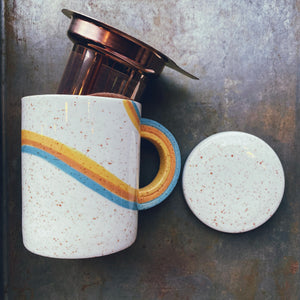 Pinky Up Everlee Ceramic Tea Mug & Infuser