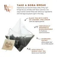 Pinky Up Brown Sugar Boba Tea In Sachets