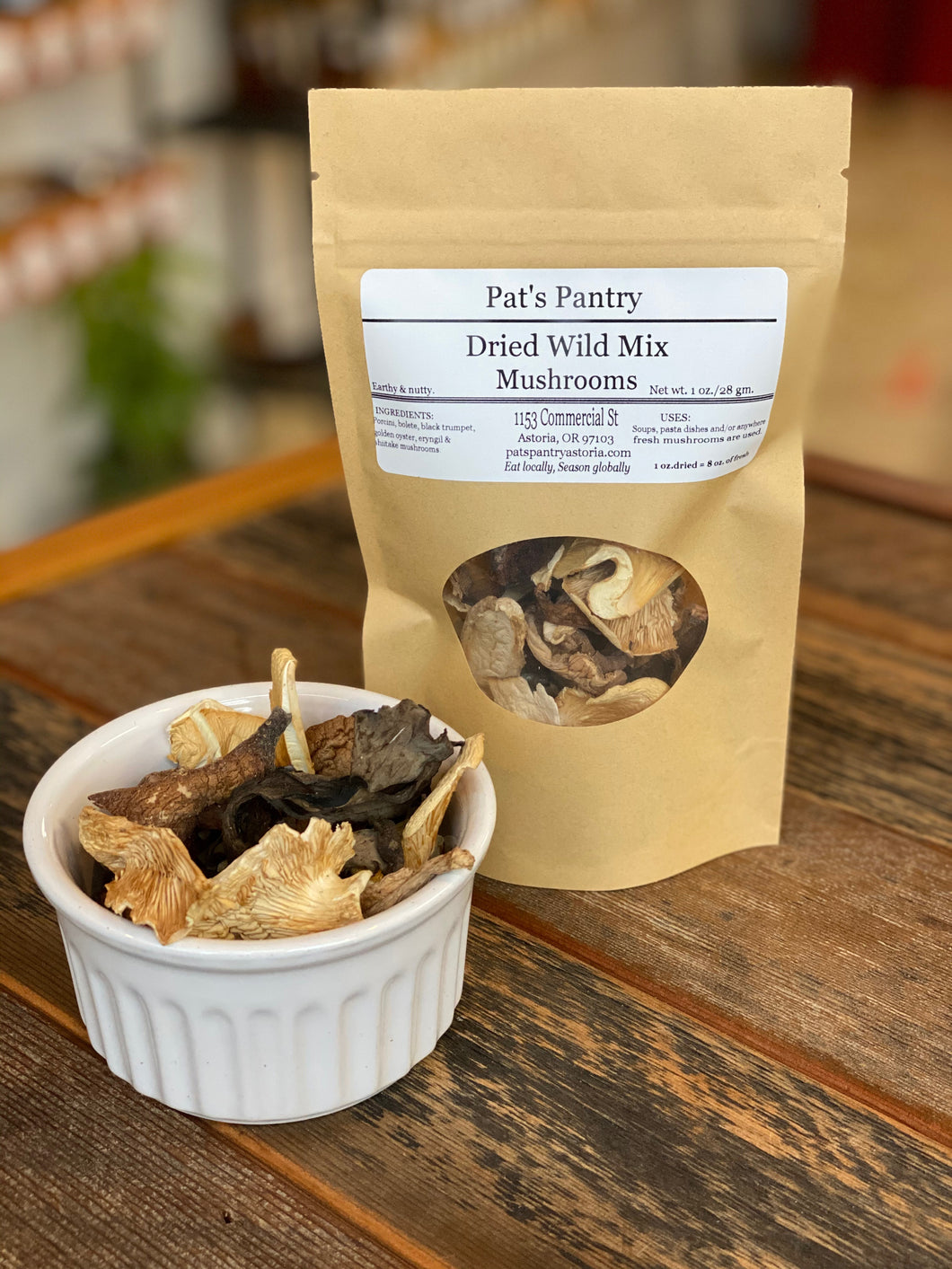 Dried Mushrooms Wild